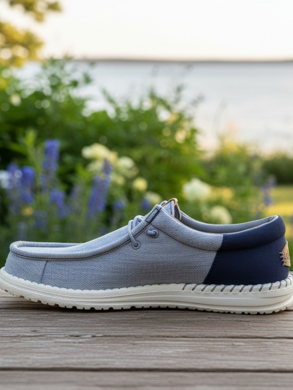 Men's HEYDUDE Wally Funk Nylon Craft Casual Shoes-Navy